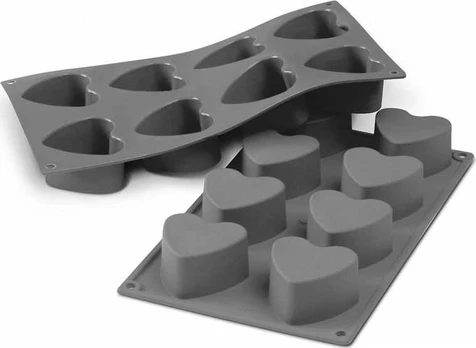 PATISSE STARFLEX Forma na 8 mini muffinek w kształcie serca
