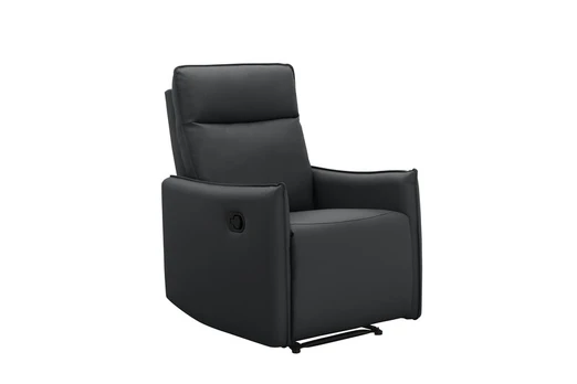 Fotelis reglaineris Notio Living Lugo, juodas