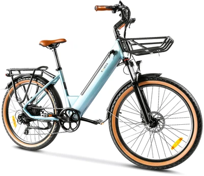 Elektrinis dviratis Kaisda K601, 250W, 16Ah, mėlynas