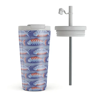 Current - Travel Mug, 500 ml / Flap & Straw Set