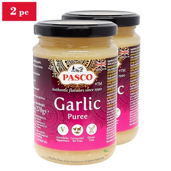 Česnakų tyrė, padažas, PASCO, 2x270g