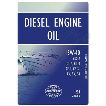 Dyzelinių variklių alyva Orbitrade 15W40 5L