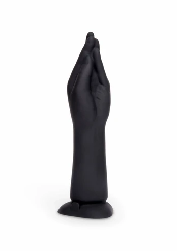 b-Vibe Vibrating Silicone Hand Model 10.5" with Suction Base Black