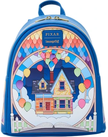 Lf Lounfefly Loungefly Disney Pixar Up Stained Glass backpack 26cm