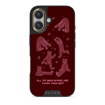 Inner Demons - iPhone 16 Case, Elite Dark (MagSafe) / Gold