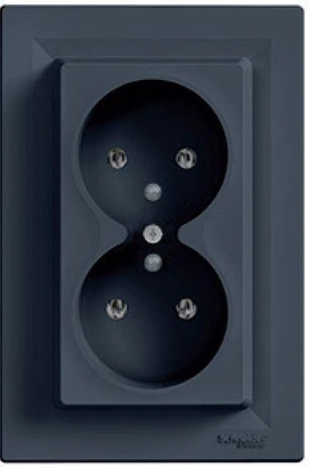 Schneider Electric ASFORA Socket 2x2P+PE antracitas (EPH9800271)
