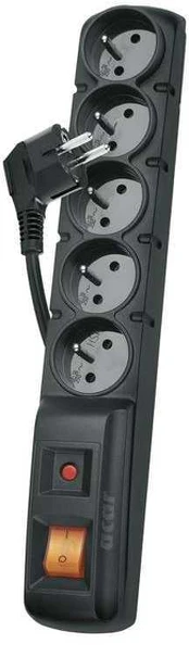 Surge protector EMOS 5 sockets 3m juodas
