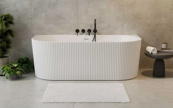 Vonia Besco Leya, 150 x 75 cm, su chrome sifonu
