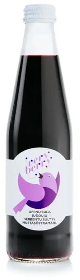 Dabīgā sula VERY BERRY, upeņu, stiklā, 0.33l (DEP)
