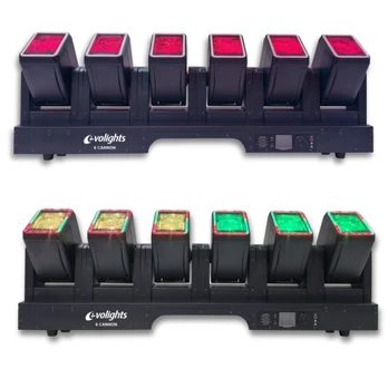 EVOLIGHTS 6 CANNON apšvietimo spindulys 6x galvutėms