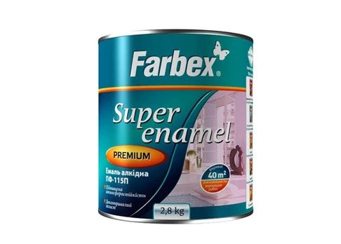 Alkidinė emalė FARBEX PF-115P, 2,8 l, smaragdo spalvos