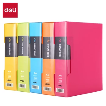 Esitluskaaned DELI A4 80-taskut, assortii