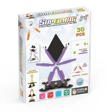 SuperMag Magnetinis konstruktorius, 30 dalių