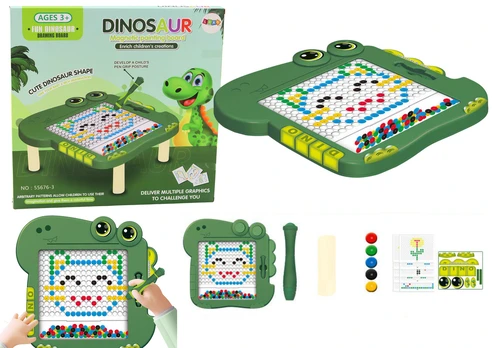 Magnetinė lenta, dinozauras Lean Toys Fun, 38 cm, žalia