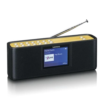 Muzikinis centras Lenco PDR-045BK - DAB+ radijas su Bluetooth® 5.0 - Juodas