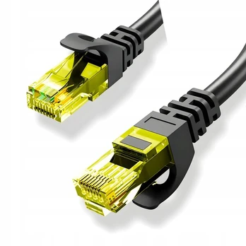 Tinklo sujungimo kabelis u/utp 6 rj45 / rj45 3 m juodas internetas