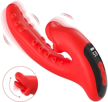 Dvigubas vibratorius su LED ekranu 261946