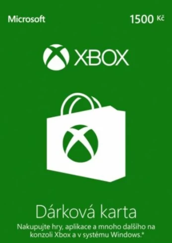 Live Gift Card 1500 CZK Xbox