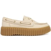 Clarks Pusbačiai Torhill Boat 26186302 Écru