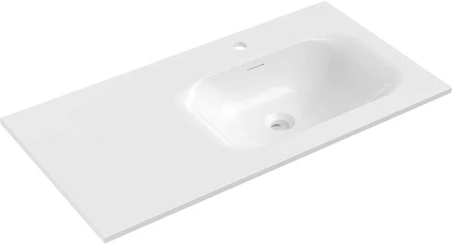 Praustuvas Mexen Vela, Right, 91 x 46,5 cm, Baltas glossy
