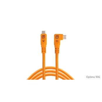 Tether Tools cable USB-C - USB-C TetherPro Optima 10G Right Angle 1.8m, orange