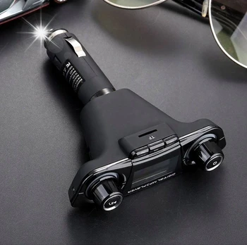 Automagnetola Bluetooth Fm transmiteris įkroviklis 2x Usb 2.1a Sd