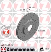 Stabdžių diskas ZIMMERMANN 470.5406.52 kaina