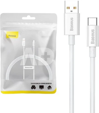 Cable USB do USB-C Baseus Superior 100W 1m (white)
