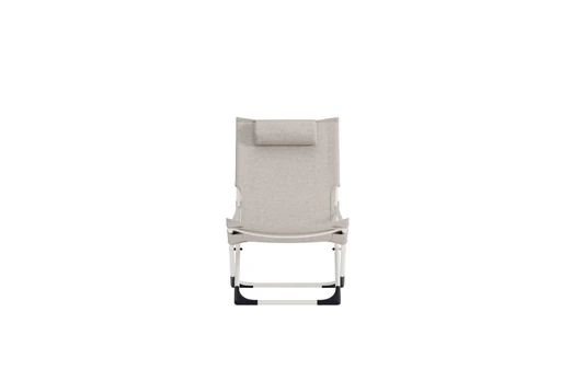 Seville Foldable relax chair - Beige frame/Beige cushion