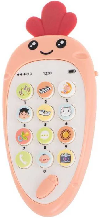 Interaktyvus žaislinis telefonas Morka (raudona)