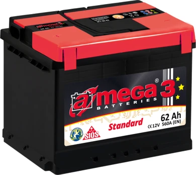 AKUMULIATORIUS A-MEGA STANDARD 12V/62AH/560A EN