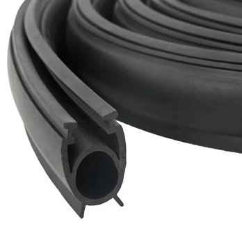 Garažo durų sandarinimas Juoda 41 x 33 mm 4,5 m PVC
