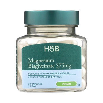 H&B magnio bisglicinatas 375 mg, 30 kapsulių