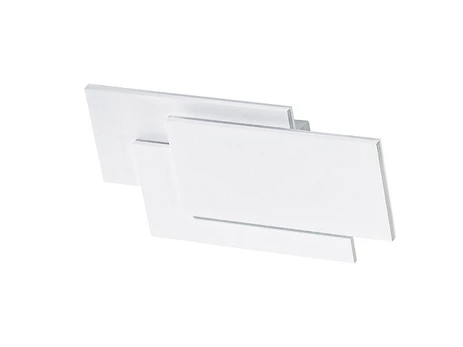 Azzardo LED sieninis šviestuvas Clover Square White AZ2199, baltas