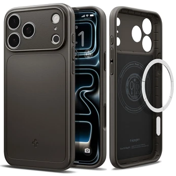 Pilkas (Gunmetal) dėklas Apple iPhone 17 Pro Max / 18 Pro Max telefonui "Spigen Thin Fit Magsafe"