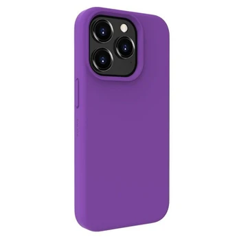 Evelatus iPhone 15 Pro Max Premium Magsafe Soft Touch silikoninis dėklas Apple Deep Purple