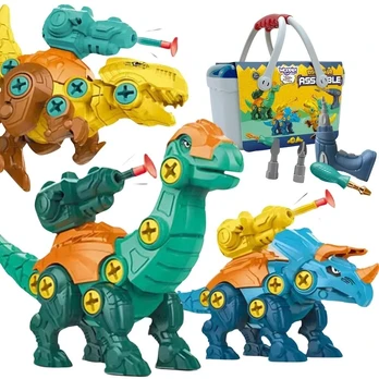 Žaislų rinkinys Woopie, trys dinozaurai