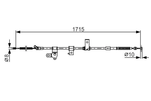 Trosas, stovėjimo stabdys BOSCH 1987482348