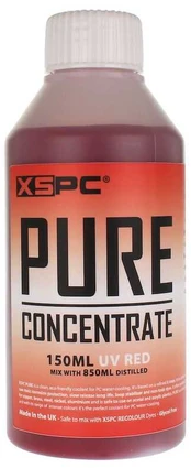 XSPC PURE coolant concentrate, 150 ml - red, UV