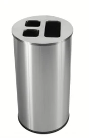 Šiukšliadėžė rūšiavimui, 60 l, pilka