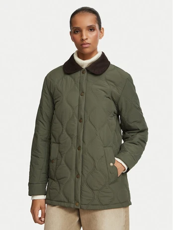 Hunter Demisezoninė striukė HARW0027262 Chaki Regular Fit