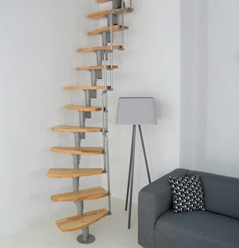 Moduliniai laiptai Monaco Minka sidabrinė, 294 cm