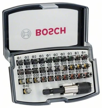 Bosch antgalių rinkinys 1/4", 32 vnt,