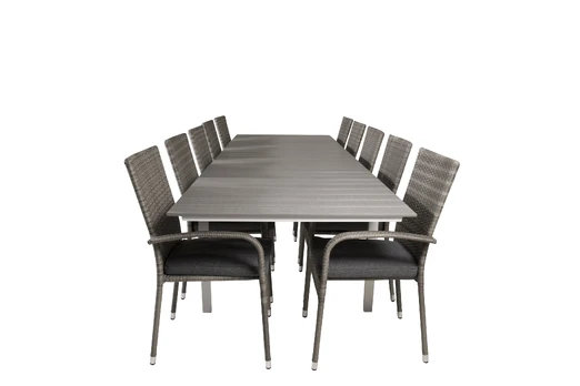 Levels Table 229/310 - White/Grey - Anna Chair - Grey 10