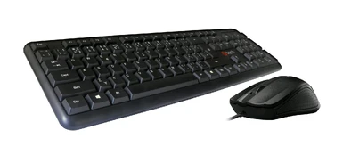 Klaviatūra C-TECH KBM-102, su laidu combo set with pelė kaina