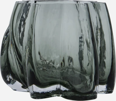 House Doctor - Curva Tealight Holder - Smoked Grey