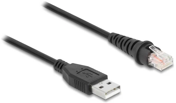 Kabelis USB Delock USB-A - RJ-45 2 m Juodas (90611)