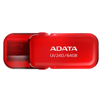 ADATA UV240 64GB USB Flash Drive, Red ADATA