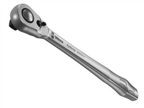 Wera 8004 B, Socket wrench, 1 pc(s), Chrome, CE, Ratchet handle, 3/8"