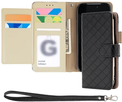 Dėklas Mercury Luxe Diary do iPhone 17 Pro / 18 Pro juoda